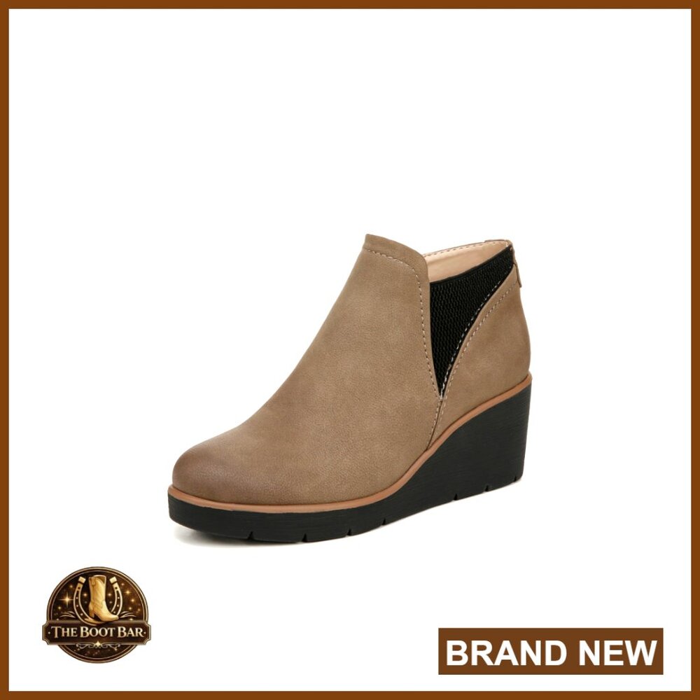 Classic Ankle Boots Wedge Heel Water-Repellent Chic Everyday Wear Comfort Fit